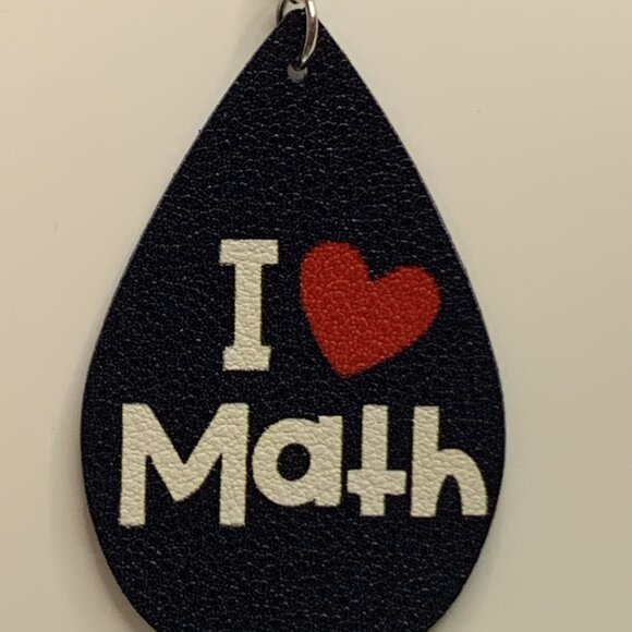 Math Earring, Math Lover, Teacher Earring, School Earring, Educator Earring - Picture 11 of 11
